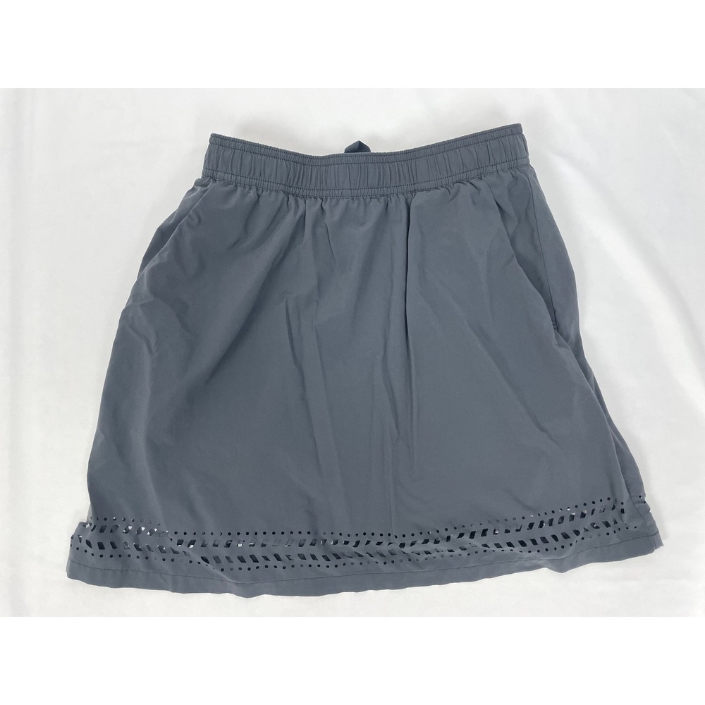 Toad & Co. Sunkissed Skort XS Black Skirt Drawstring Lace Hem